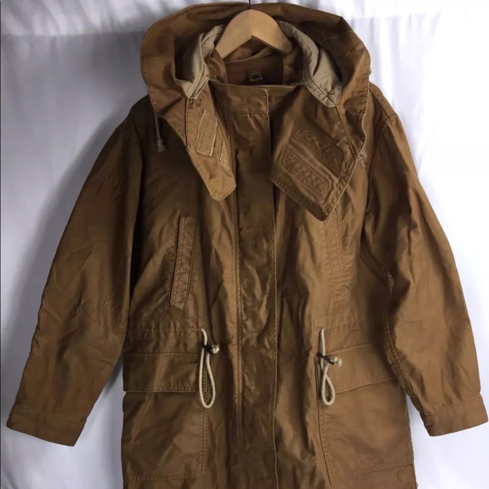GAP WOMEN PARKA  JACKET BROWN SIZE SMALL